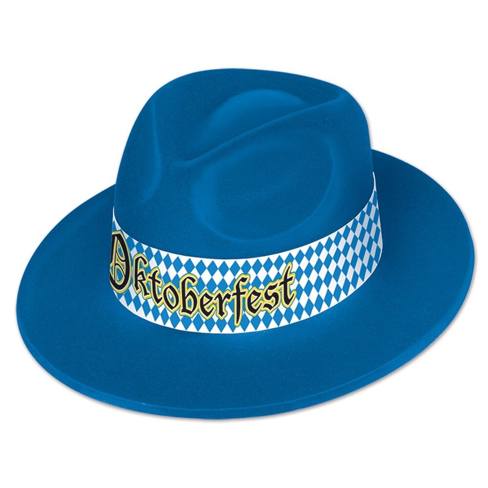 9833 Oktoberfest Velour Fedora Hat